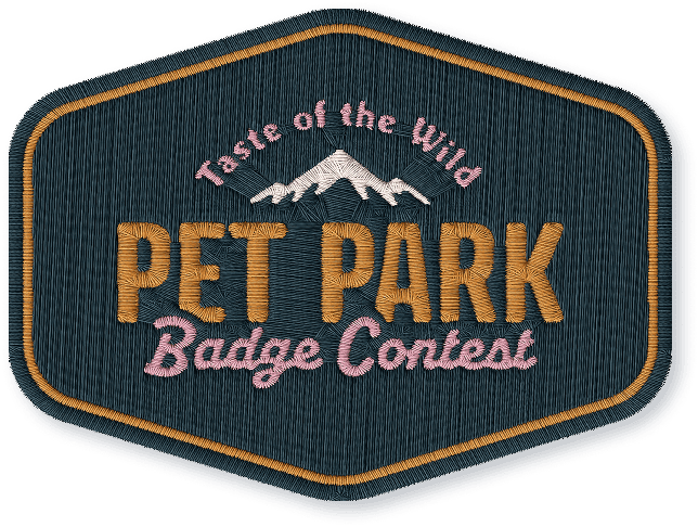 The Taste of the Wild Pet Park Badge Contest badge