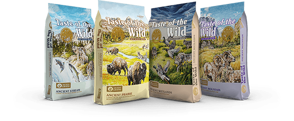 Group of Taste of the Wild with Ancient Grains Bags