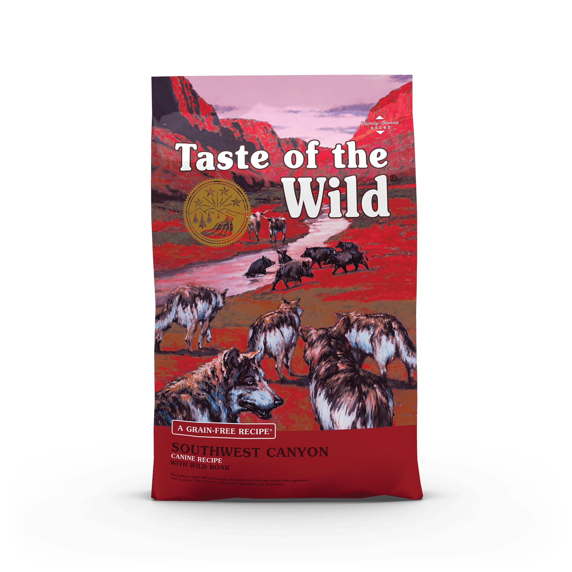 Taste of the Wild Grain-Free Southwest Canyon Canine Recipe with Wild Boar package