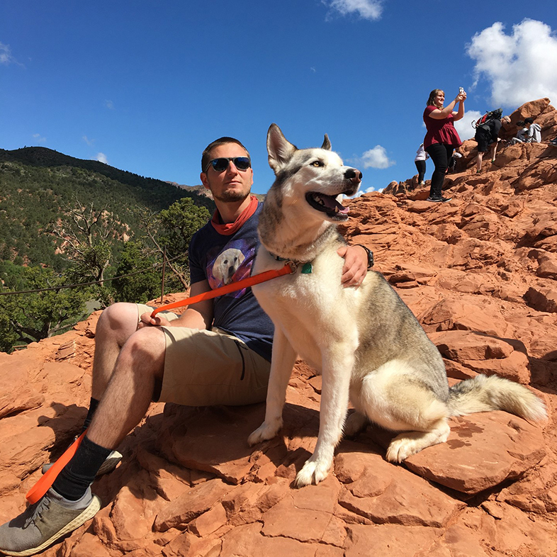 Dog and Owner on a Mountain | Taste of the Wild