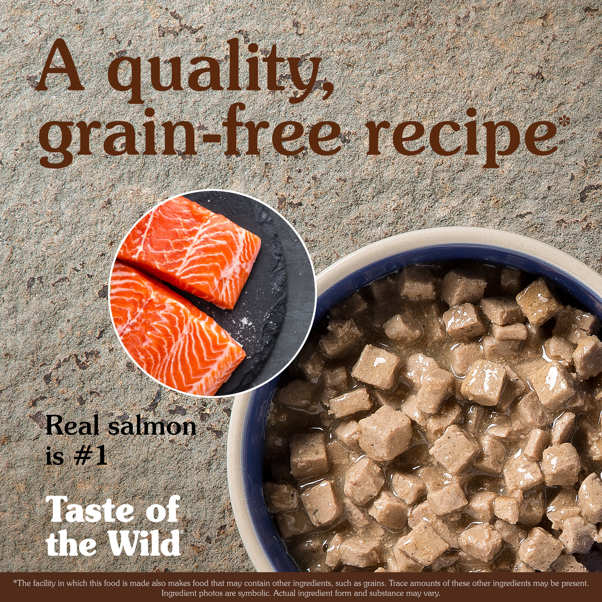 Rocky Mountain Feline Recipe with Salmon & Venison in Gravy in a Bowl | Taste of the Wild