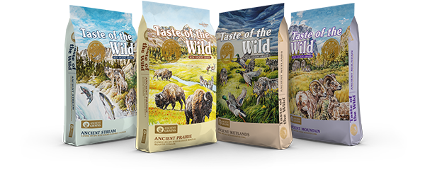 Group of Taste of the Wild with Ancient Grains Bags