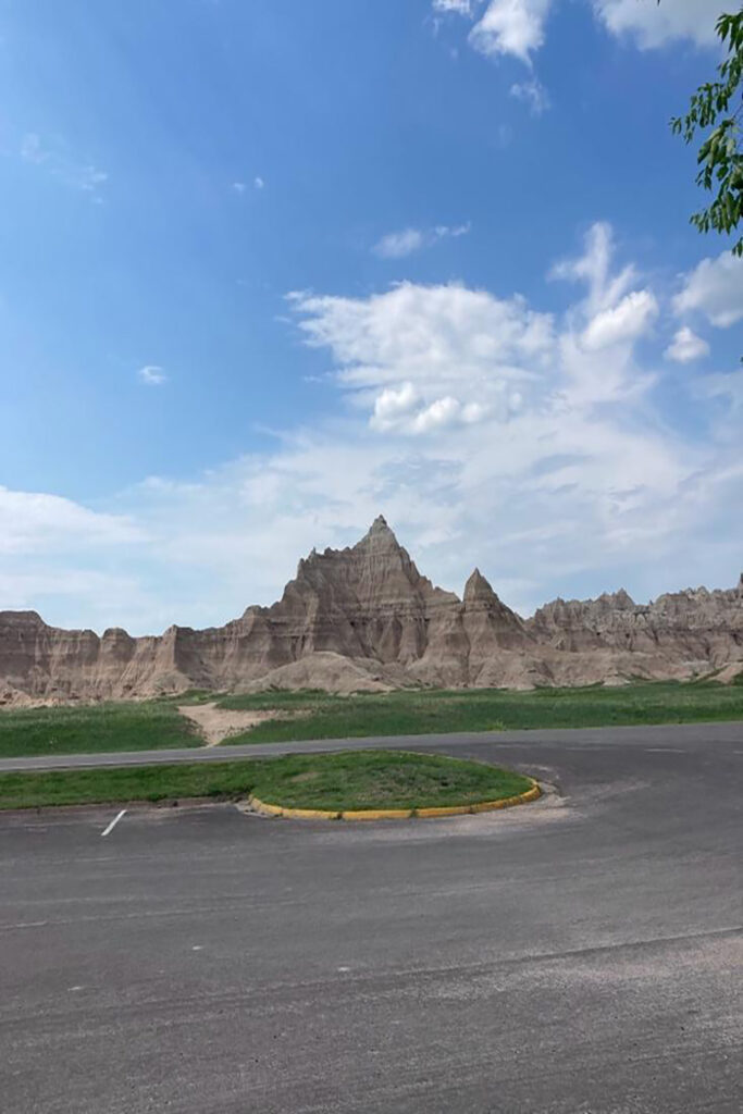 A scenic view from the Badlands Loop Road near Ben Reifel Visitor Center.