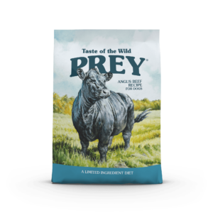 The front of a bag of Angus Beef Limited Ingredient Recipe for Dogs.