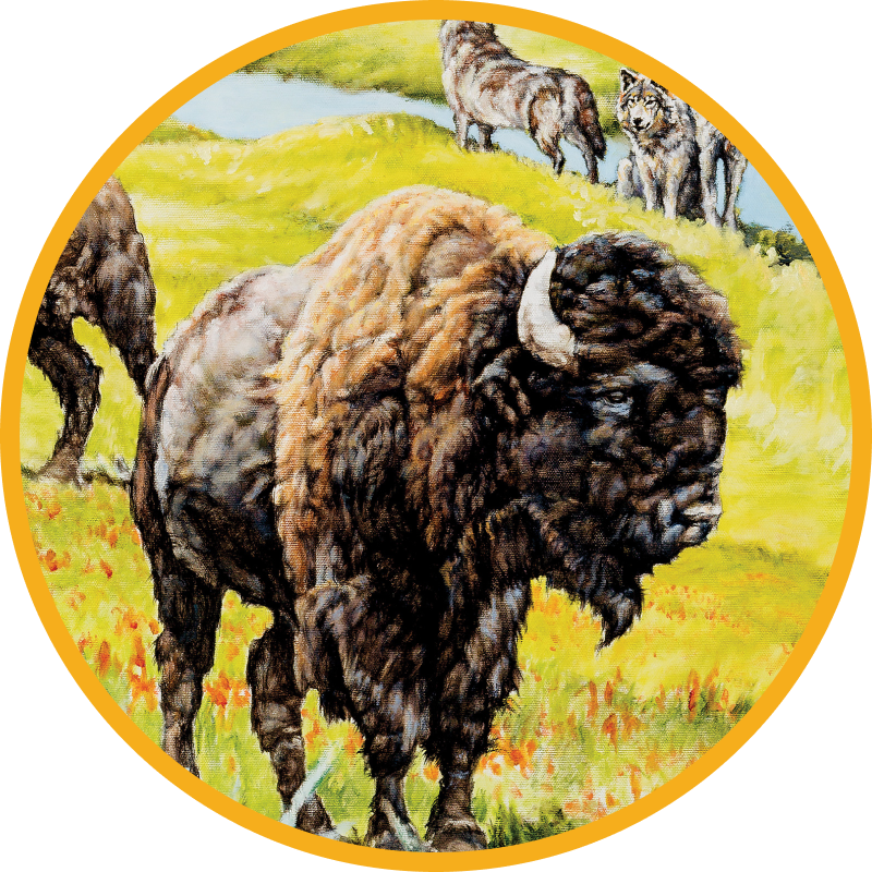 Painting of Bison
