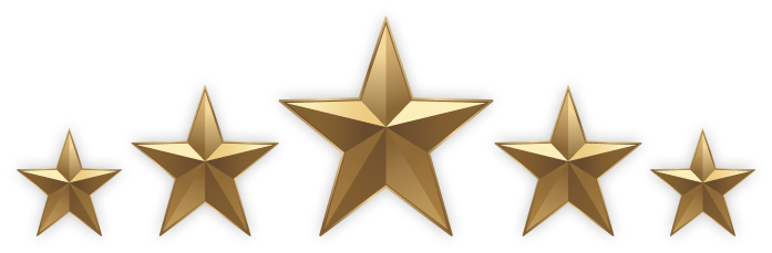 A five-star logo.
